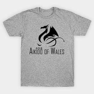 Aikido of Wales (Black) T-Shirt